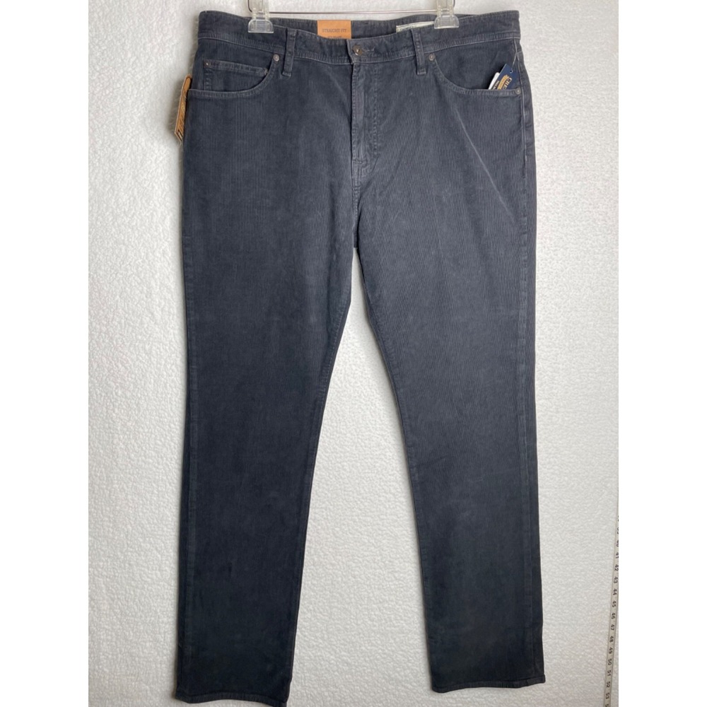 Cremieux 40 x 36 Corbin Premium Straight Leg Corduroy Pants NWT Dark Gray